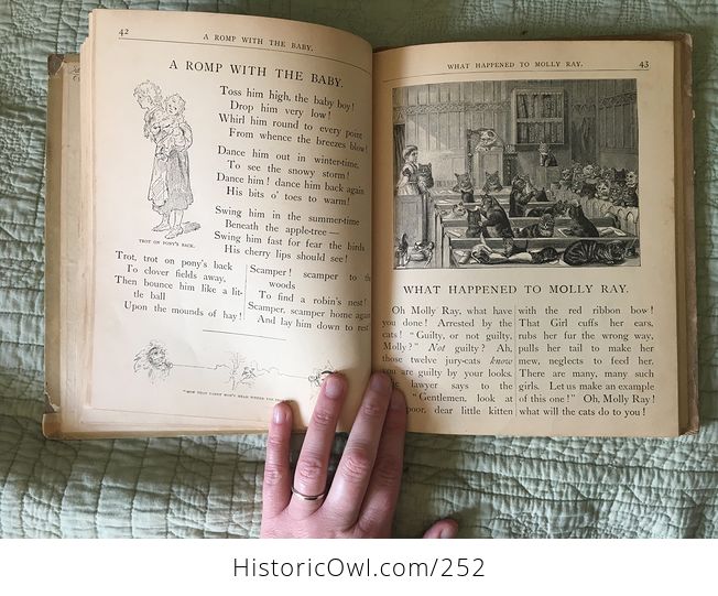 Antique Illustrated Book Babyland Edited by the Editors of Wide Awake Boston D Lathrop and Company Copyright 1886 - #cQ0CsKdQiAo-7