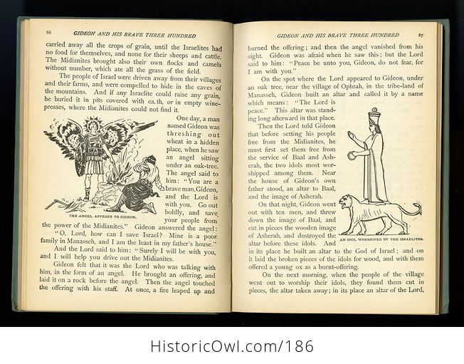 Antique Illustrated Book Beautiful Bible Stories for Children by Rev Jesse Lymann Hurlbut C1903 - #2qlF55KkAZE-3