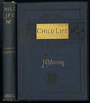 Antique Illustrated Book Child Life a Collection of Poems by John Greenleaf Whittier C1871 #KtSYMwgcvOA