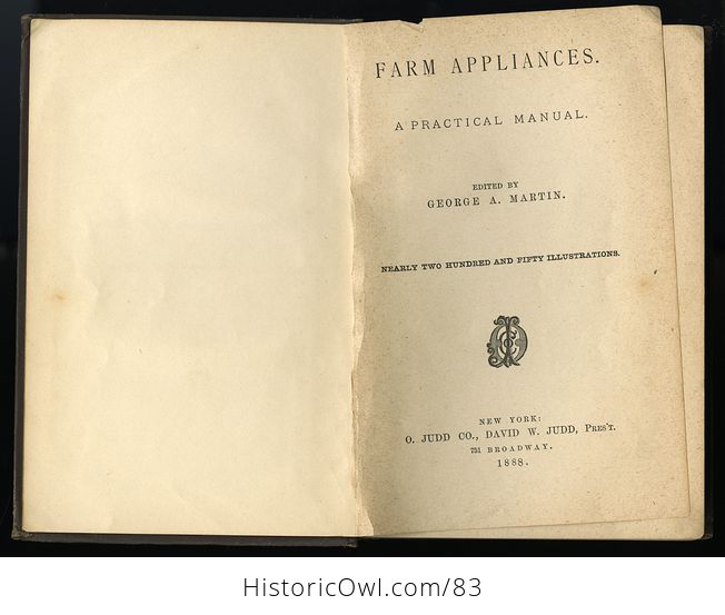 Antique Illustrated Book Farm Appliances a Practical Manual by George Martin C1888 - #CnfipcoVd9k-10