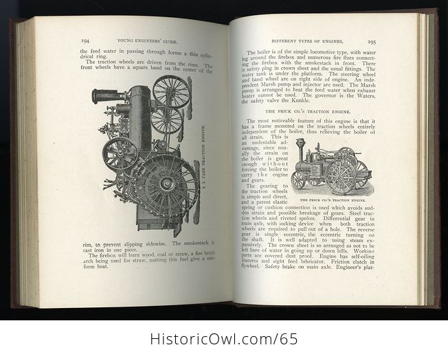 Antique Illustrated Book Farm Engines and How to Run Them the Traction Engine Young Engineers Guide by James H Stephenson C 1903 - #4XNcYpRYeAc-2