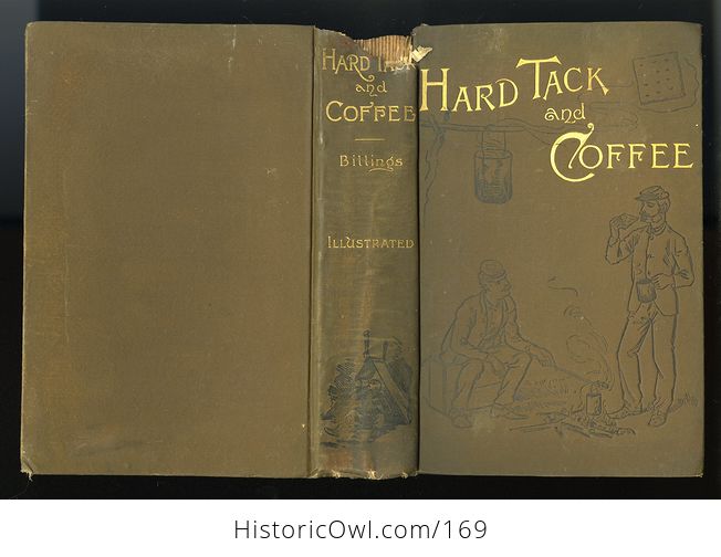 Antique Illustrated Book Hard Tack and Coffee or the Unwritten Story of Army Life by John D Billings C1888 - #sWk5Q4dpqjE-8