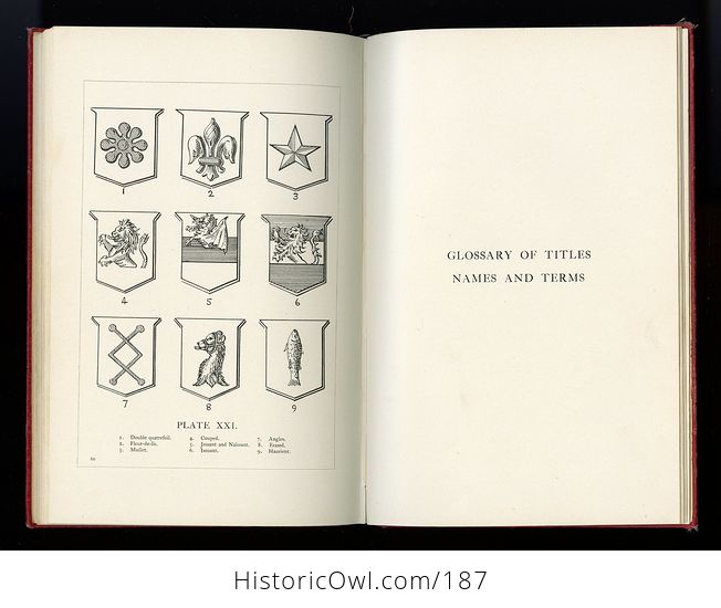 Antique Illustrated Book Heraldry Simplified by Frederick Curtis C1899 - #9SDUx7deE0M-2