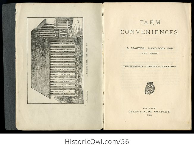 Antique Illustrated Book Homemade Contrivances for Farm and Garden Dairy and Workshop by Orange Judd Company C1905 - #fhgCv9NKjiE-4