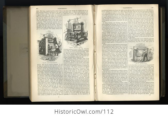 Antique Illustrated Book in Two Volumes Cyclopedia of Useful Arts and Manufactures by Charles Tomlinson C1854 - #NDna35Dw6nA-5