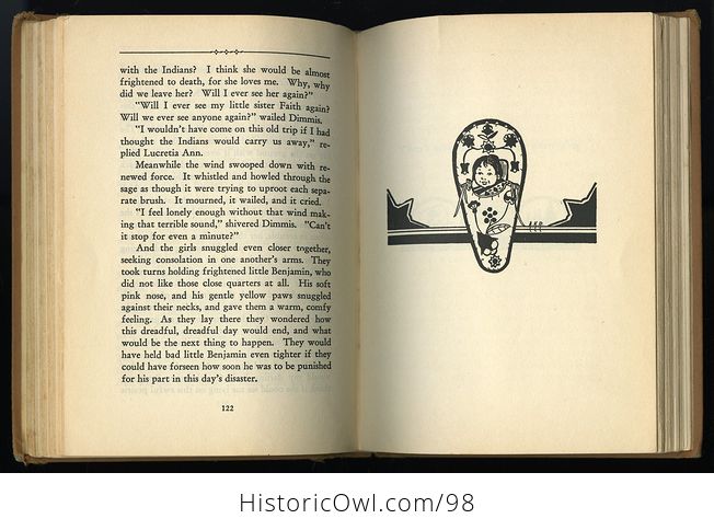 Antique Illustrated Book Lucretia Ann on the Oregon Trail by Ruth Gibson Plowhead C 1931 - #KYsxD3sPUVE-7