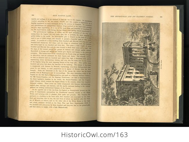 Antique Illustrated Book Our Native Land or Glances at American Scenery and Places with Sketches of Life and Adventure 1882 - #ccxJT3sWTNs-3