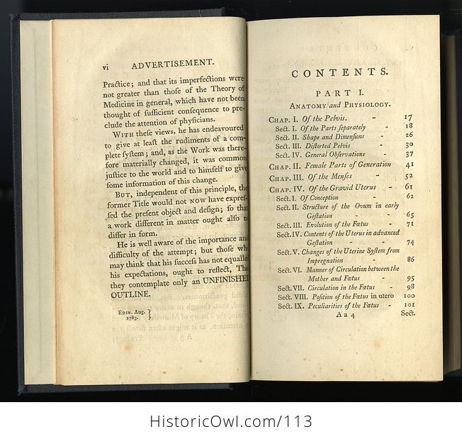Antique Illustrated Book Outlines of the Theory and Practice of Midwifery by Alexander Hamilton C1784 - #FTpX2a3ttR0-5