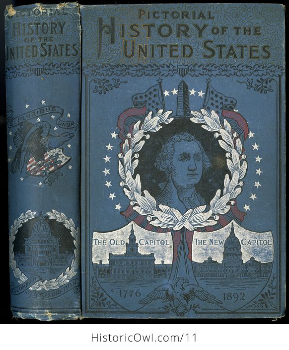 Antique Illustrated Book Pictorial History of the United States from the Discovery of the American Continent to the Present Time by James D Mccabe 1893 - #LhqyV2Segj8-1