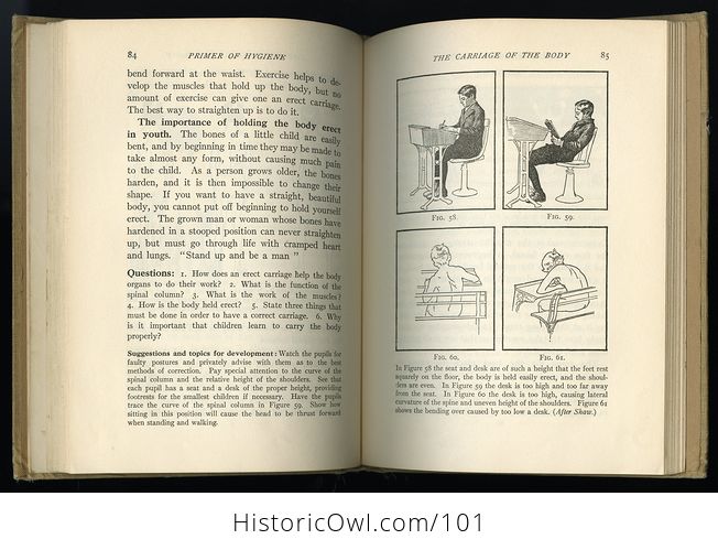 Antique Illustrated Book Primer of Hygiene Being a Simple Textbook on Personal Health and How to Keep It by John W Ritchie and Joseph S Caldwell - #dzZ4vfymOhc-5
