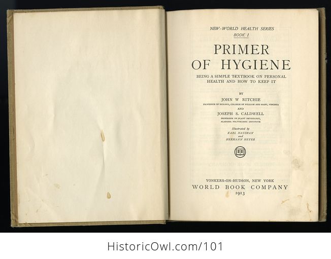 Antique Illustrated Book Primer of Hygiene Being a Simple Textbook on Personal Health and How to Keep It by John W Ritchie and Joseph S Caldwell - #dzZ4vfymOhc-7