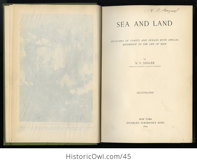 Antique Illustrated Book Sea and Land by N S Shaler C1894 - #VSOjX6LCJiY-12