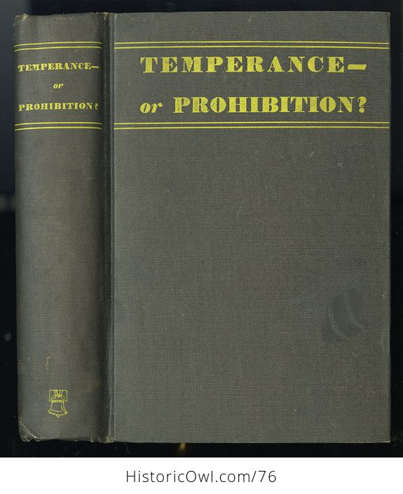 Antique Illustrated Book Temperance or Prohibition C1929 - #LSDlmO9i3lI-1