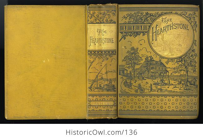 Antique Illustrated Book the Hearthstone or Life at Home a Household Manual by Laura C Holloway C1884 - #3jeQbPCQU6Y-8