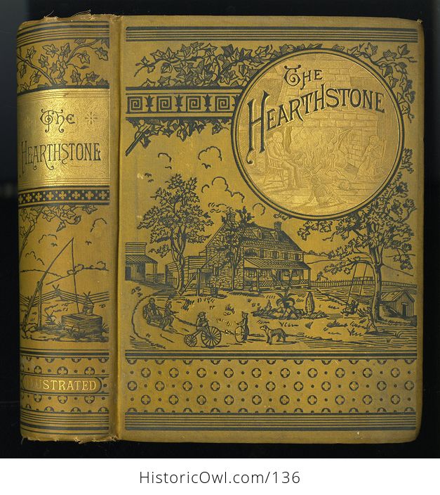 Antique Illustrated Book the Hearthstone or Life at Home a Household Manual by Laura C Holloway C1884 - #3jeQbPCQU6Y-1