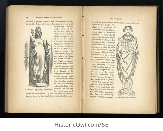 Antique Illustrated Book the Historic Dress of the Clergy by Geo S Tyack C 1897 - #SeCY0CoyWi8-2