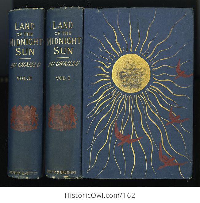 Antique Illustrated Book the Land of the Midnight Sun Summer and Winter Journeys Through Sweden Norway Lapland and Northern Finland by Paul B Du Chaillu C1882 - #z3Lmjy0jhXE-1