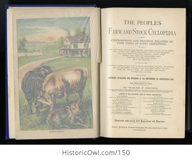 Antique Illustrated Book the Peoples Farm and Stock Cyclopedia by Waldo F Brown C1884 - #L9M9jRKklME-12