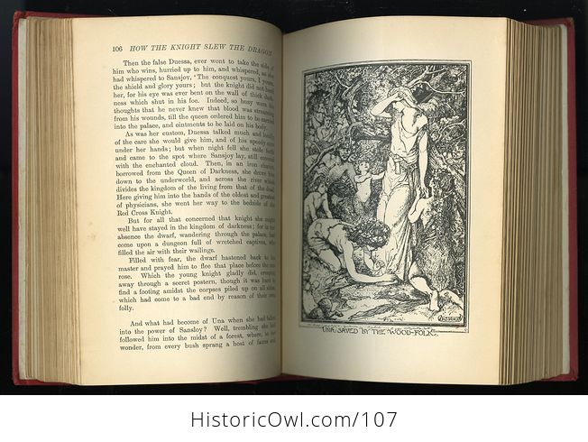 Antique Illustrated Book the Red Romance Book by Andrew Lang C1905 - #ioqx89bveqg-9