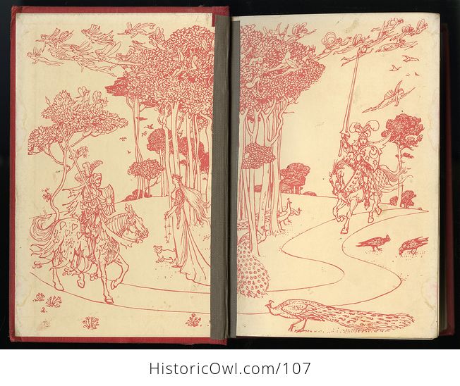 Antique Illustrated Book the Red Romance Book by Andrew Lang C1905 - #ioqx89bveqg-2
