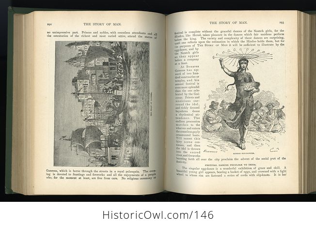 Antique Illustrated Book the Story of Man a History of the Human Race by J W Buel C1889 - #4p3F7me9pkM-4