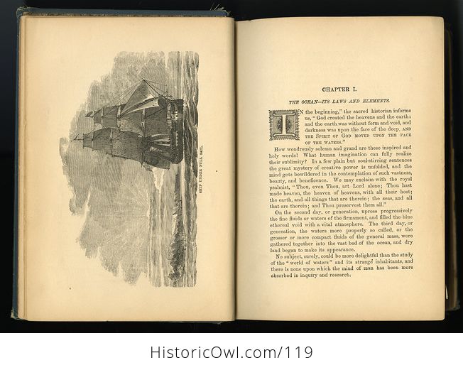 Antique Illustrated Book the Water World by J W Van Dervoort C1885 - #K6JsoYHxJ88-6