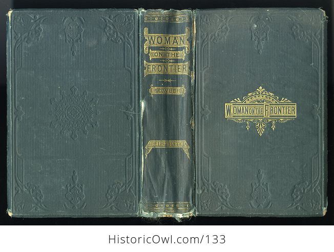 Antique Illustrated Book Woman on the Frontier by William a Fowler ...