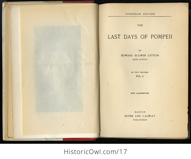 Antique Illustrated Books the Last Days of Pompeii by Edward Bulwer Lytton C 1891 2 Volumes - #7fX9SmZvWYA-3