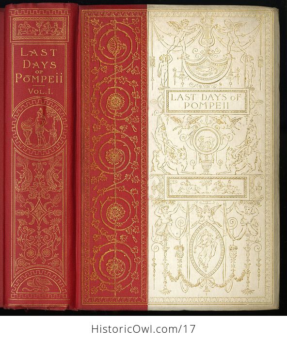 Antique Illustrated Books the Last Days of Pompeii by Edward Bulwer Lytton C 1891 2 Volumes - #7fX9SmZvWYA-1