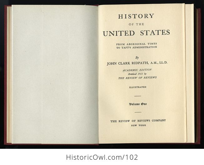 Antique Illustrated Books Three Volumes History of the United States from Aboriginal Times to Tafts Administration by John Clark Ridpath C1911 - #LwpgQjlRvmU-11