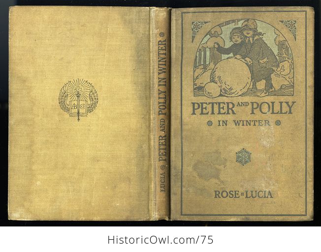 Antique Illustrated Childrens Book Peter and Polly in Winter by Rose Lucia C 1914 - #twCTp5Dv3hU-2