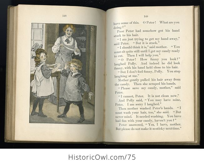 Antique Illustrated Childrens Book Peter and Polly in Winter by Rose Lucia C 1914 - #twCTp5Dv3hU-10