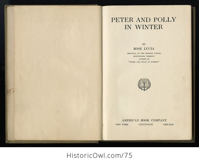 Antique Illustrated Childrens Book Peter and Polly in Winter by Rose Lucia C 1914 - #twCTp5Dv3hU-3
