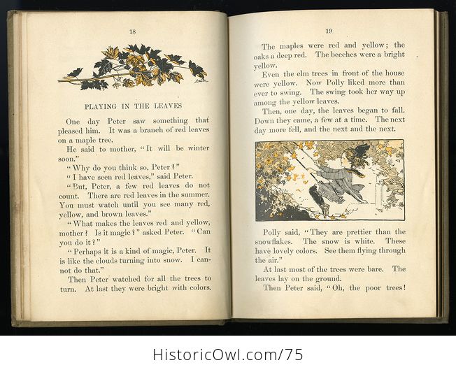 Antique Illustrated Childrens Book Peter and Polly in Winter by Rose Lucia C 1914 - #twCTp5Dv3hU-6