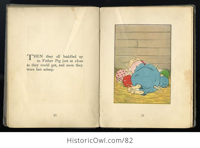 Antique Illustrated Childrens Book the Four Little Pigs That Didnt Have Any Mother by Kenneth Graham Duffield C1919 - #NX3dvEOfeg4-8