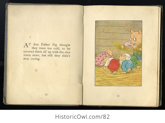 Antique Illustrated Childrens Book the Four Little Pigs That Didnt Have Any Mother by Kenneth Graham Duffield C1919 - #NX3dvEOfeg4-6