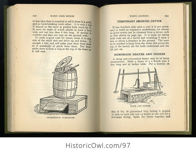 Antique Illustrated Homesteading Book Handy Farm Devices and How to Make Them by Rolfe Cobleigh C1912 - #dAI72wj8VEE-9