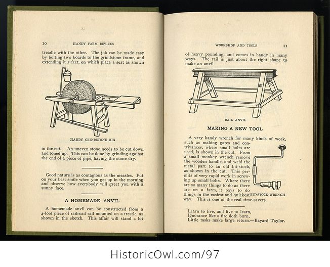 Antique Illustrated Homesteading Book Handy Farm Devices and How to Make Them by Rolfe Cobleigh C1912 - #dAI72wj8VEE-4