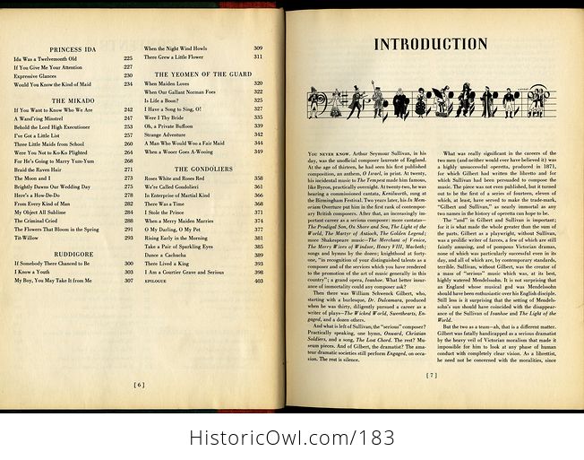 Antique Illustrated Music Book a Treasury of Gilbert and Sullivan C1941 - #64IWp4tAu58-5