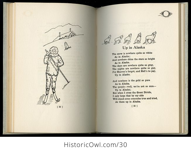 Antique Illustrated Poetry Book up in Alaska by Esther Birdsall Darling C 1912 - #afKf3csfUt8-5