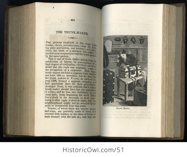 Antique Illustrated the Book of English Trades and Library of the Useful Arts - #AEtGowE40XY-10