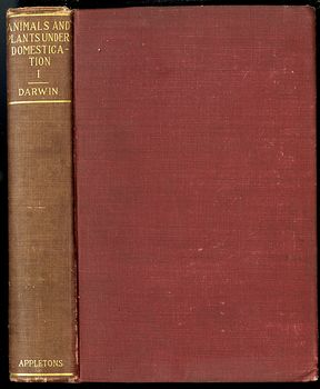 Antique Misprint Book the Variation of Animals and Plants Under Domestication by Charles Darwin C1898 #fj3f0Yji7oc