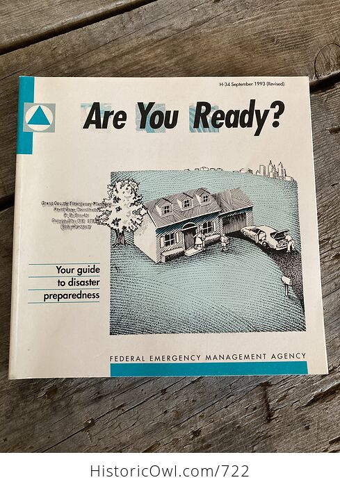 Are You Ready Your Guide to Disaster Preparedness Federal Emergency Management Agency C1993 Book - #kJhZ9lqRkiY-1
