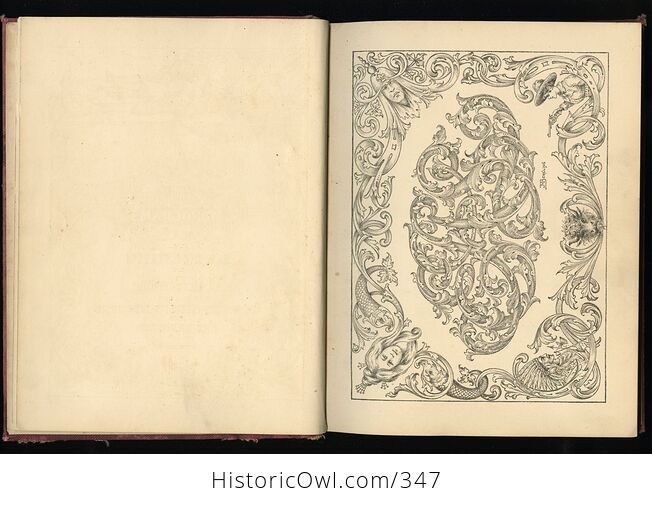 Art of Monograms and Lettering for the Use of Engravers Artists Designers and Art Workmen Antique Illustrated Book by J M Bergling - #EUrSVer7gZQ-4