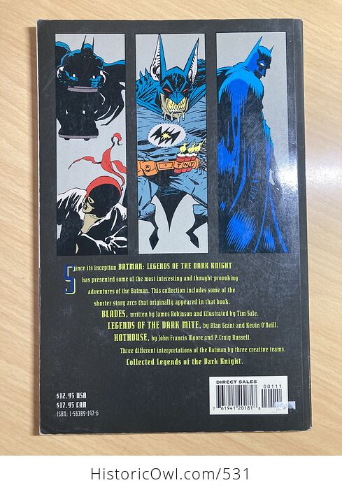 Batman Collected Legends of the Dark Knight Book Dc Comics C1994 - #smjZkEhC7C4-3
