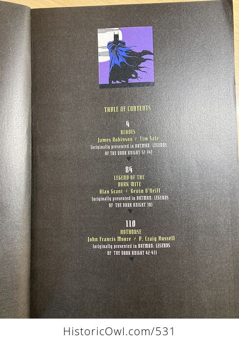 Batman Collected Legends of the Dark Knight Book Dc Comics C1994 - #smjZkEhC7C4-5