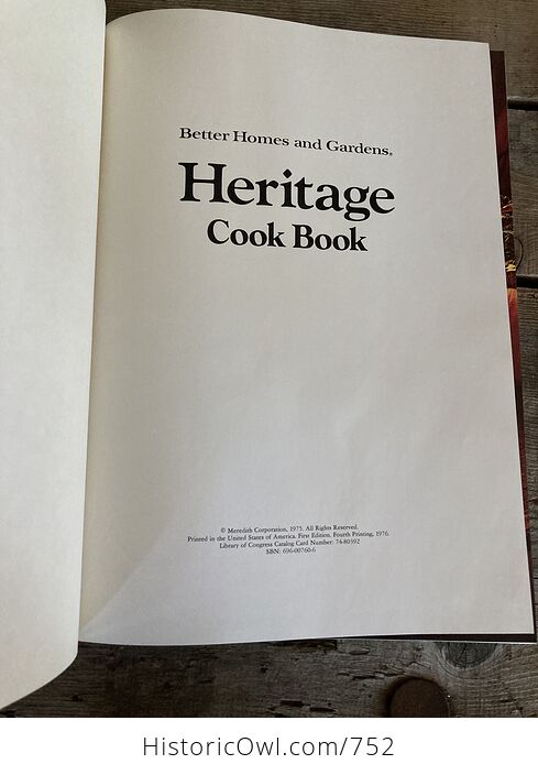 Better Homes and Gardens Heritage Cook Book and Sleeve C1975 First Edition - #h7pt8zC97N0-4