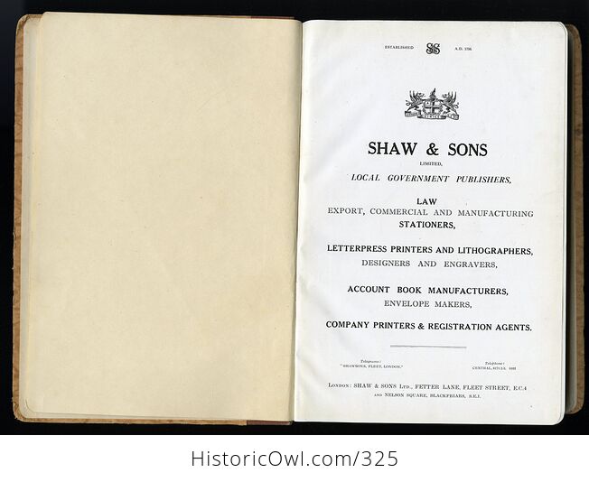 Catalogue of Legal and General Stationery Antique Illustrated Book by Shaw and Sons - #frlCAOG7QME-3