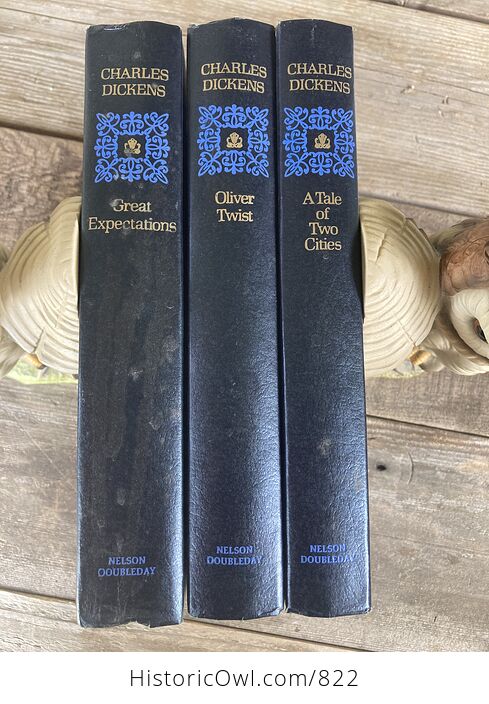 Charles Dickens 3 Volume Set of Great Expectations Oliver Twist and a Tale of Two Cities Nelson Doubleday - #hYlEVheMj7E-2