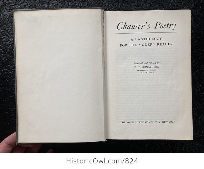 Chaucers Poetry an Anthology for the Modern Reader Book Edited by Et Donaldson C1958 - #jmUhYACyYCE-4